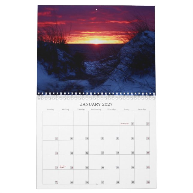 Calendário Pôr do sol e tais (Jan 2027)