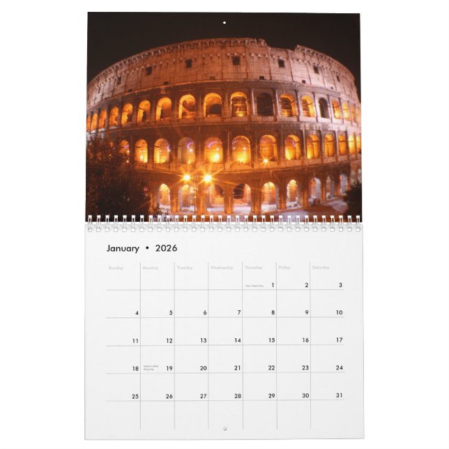 Calendário Por do sol & noites, 2013 (Jan 2026)