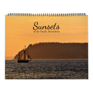 Calendário Pôrs do sol do Noroeste do Pacífico