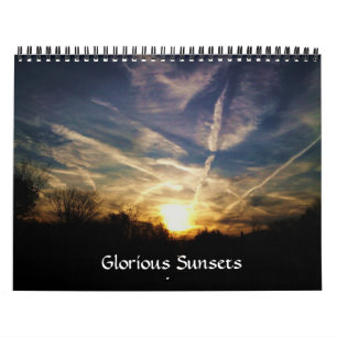 CALENDÁRIO PÔRS DO SOL GLORIOSOS