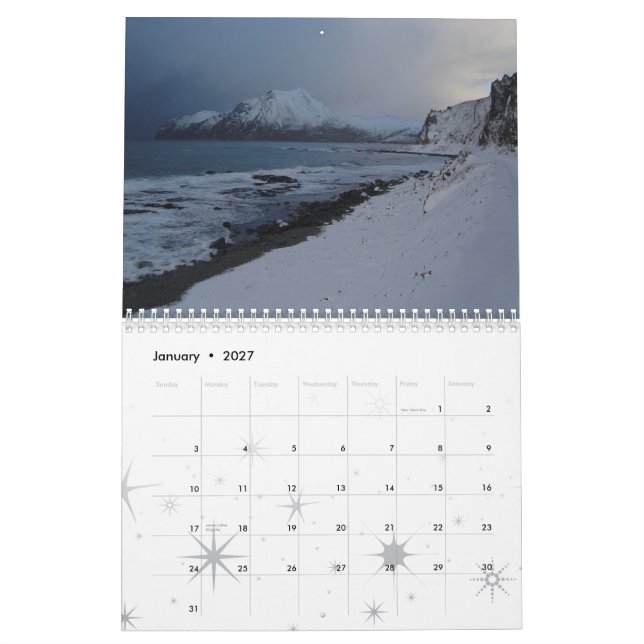 Calendário Porto holandês, Alaska 2012 (Jan 2027)