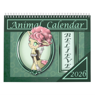 Calendário Positivo Anime Animal 2026