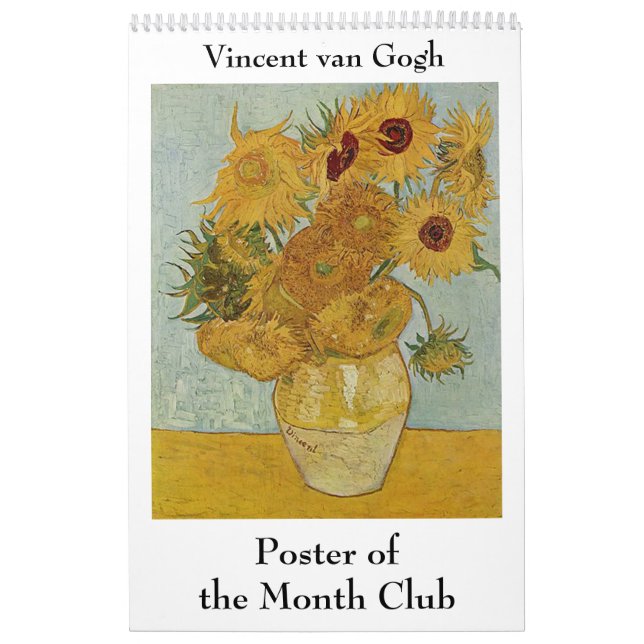 Calendário Poster do Month Club Vincent van Gogh (Capa)