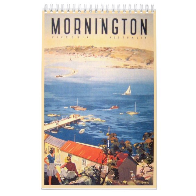 Calendário Posters das viagens vintage (Verso)