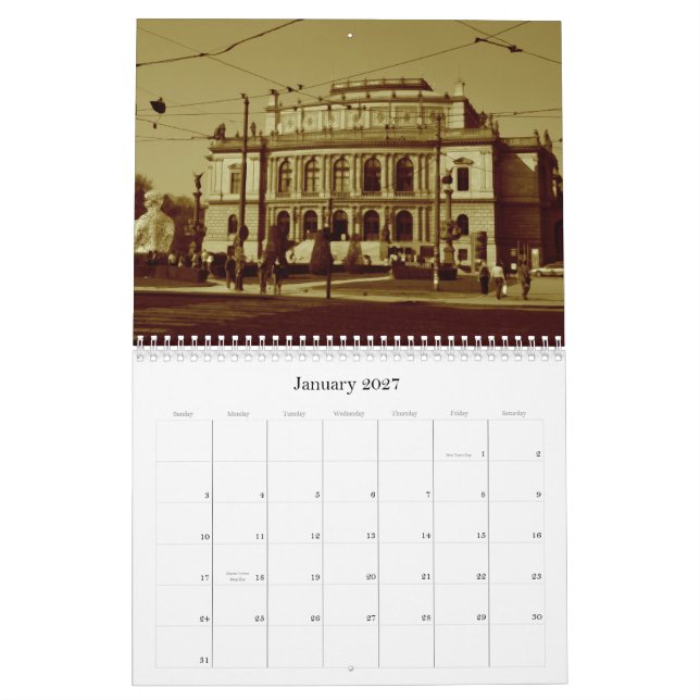 Calendário Praga (Jan 2027)