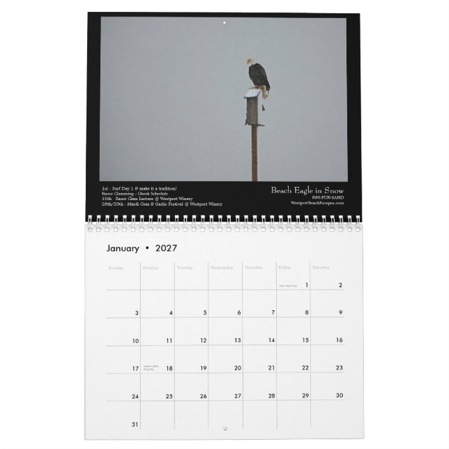 Calendário Praia sul 2012 cénico (Jan 2027)