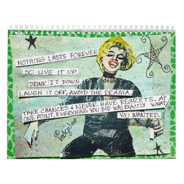 CALENDÁRIO PREENCHIDO COM ARTE DE GAROTA RUIM (Capa)