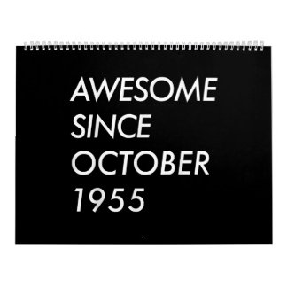 Calendário Presente de aniversário do 66º | Incrível Desde Ou