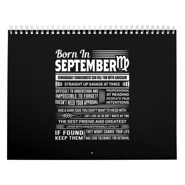 Calendário presente de aniversário engraçado do nascer de set (Capa)