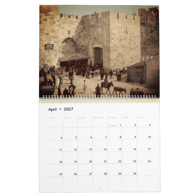 Calendário Presente de Apreciação do Pastor da Terra Santa em (Abr 2027)
