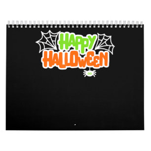 Calendário Presente de aranha Aranha Cuta Colorida Feliz Ha