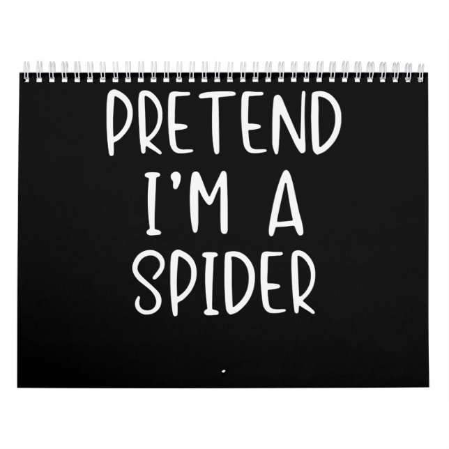 Calendário Presente de aranha |Finja a preguiça do fantasma d (Capa)