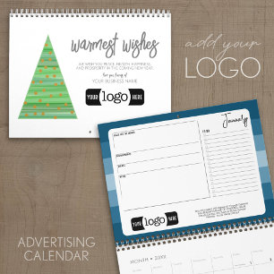 Calendário Presente de Boas-vindas Empresariais com Logotipo