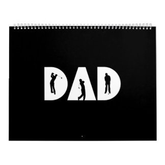 Calendário Presente de Camisa de Golfe dia de os pais