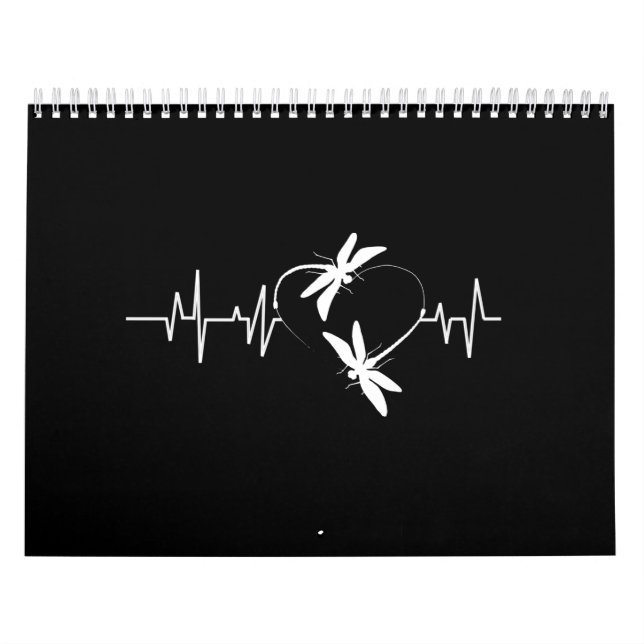 Calendário Presente De Dragonfly Lover| Pulso De Coração Engr (Capa)