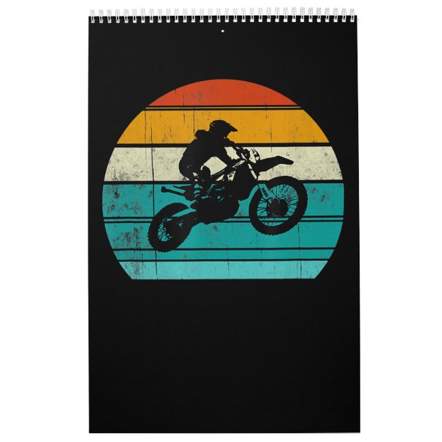 Calendário Presente De Motocicleta Dirt Bike Para Homens (Capa)