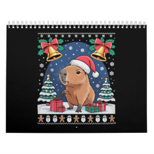 Calendário Presente de Natal para Amante de Capivara Camisa F