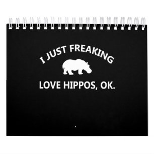 Calendário Presente De Sobrevivência Do Hippo  Eu Só Estou Ad