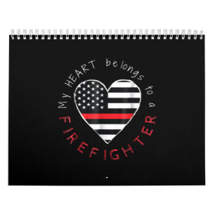Calendário Presente do Bombeiro Meu Coração Seja Linos Bomb