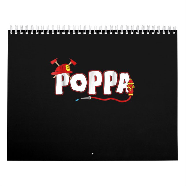 Calendário Presente do Bombeiro | Presentes De Bombeiro Poppa (Capa)