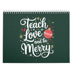 Calendário Presente engraçado para professor no Natal Ensine