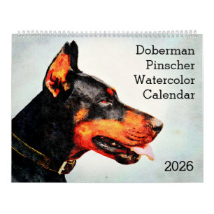 Calendário Presente para Mãe de Cachorro Doberman Pinscher 20