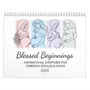 Calendário Presentes de Doula Cristã para Inícios Abençoados