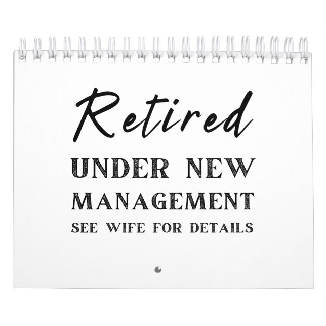 Calendário presentes de reforma para o marido da esposa (Capa)