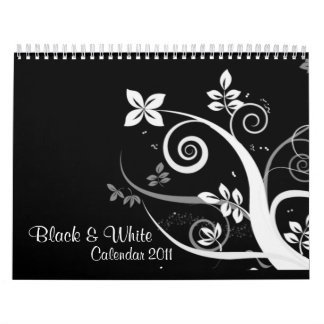 Calendário preto & do branco 2010
