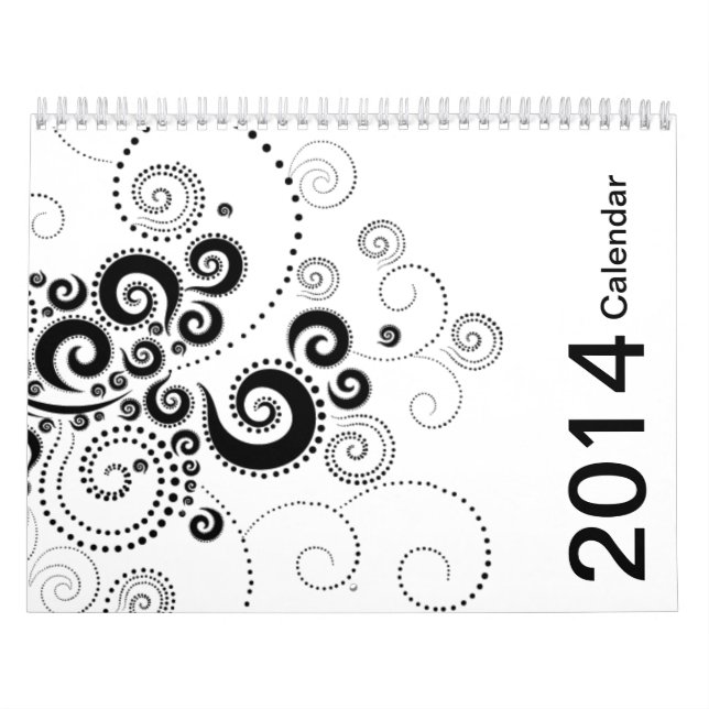 Calendário preto & do branco 2014 (Capa)