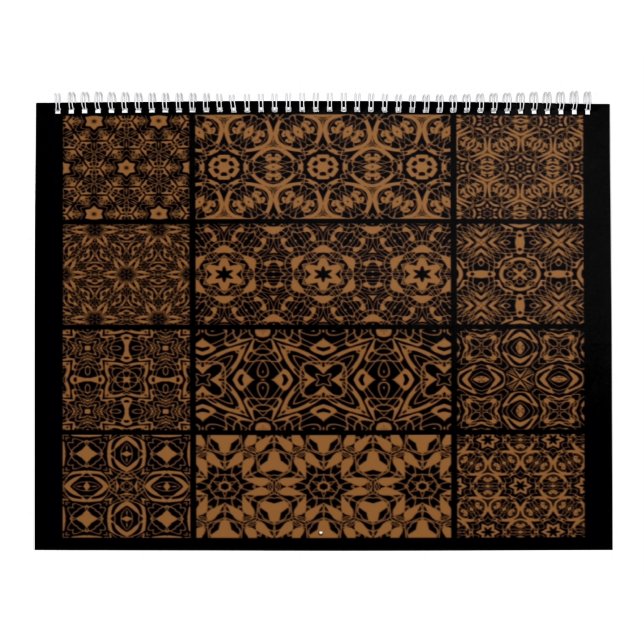 Calendário Preto e Bronze (Capa)