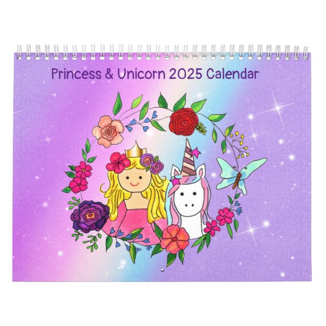 Calendário Princesa e Unicórn 2025 Volume 4 (Capa)