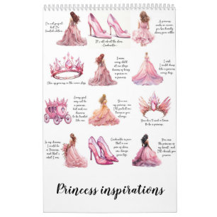 Calendário Princesas Inspirações