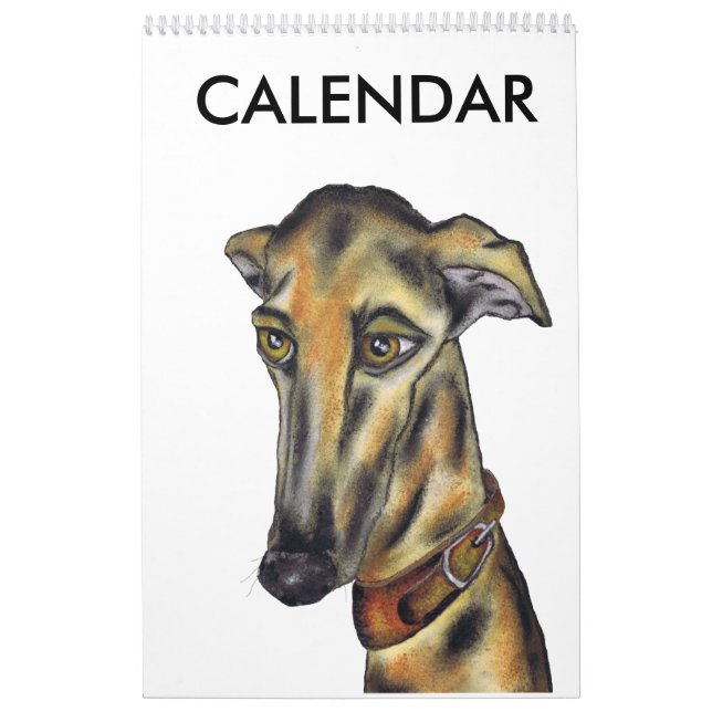 CALENDÁRIO PRINCIPALMENTE GREYHOUNDS! (Capa)