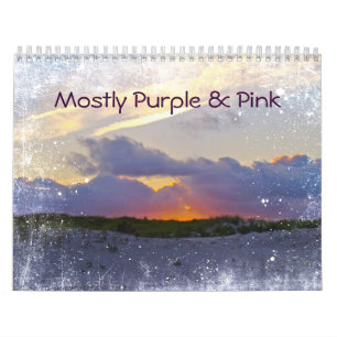 Calendário - Principalmente Roxo e Rosa