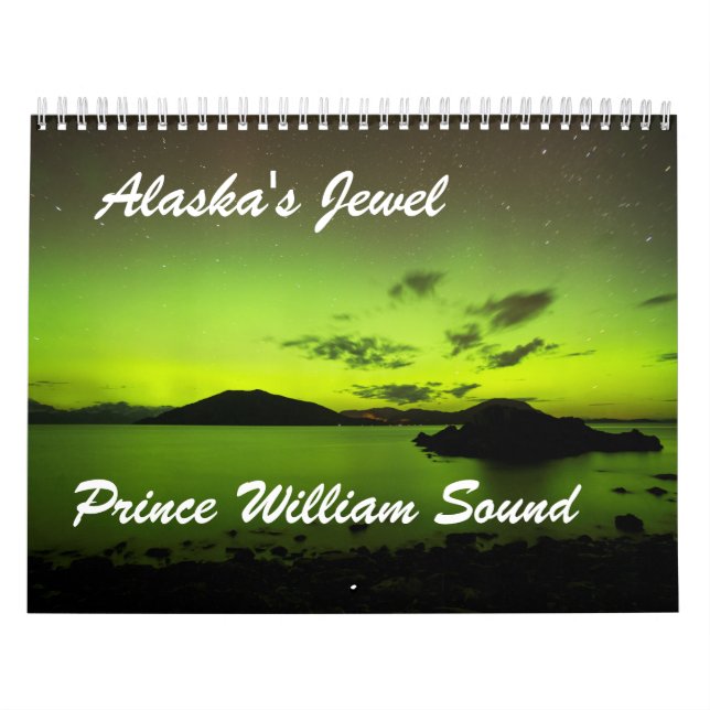 Calendário Príncipe William Som da jóia de Alaska (Capa)
