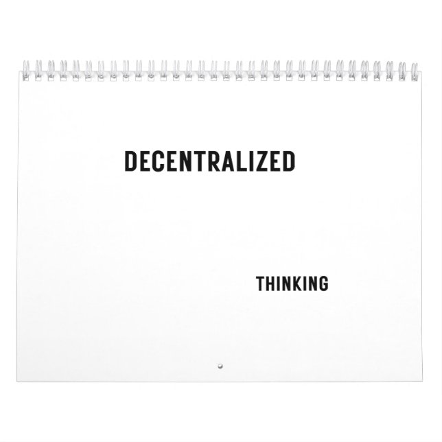 Calendário Professional Goal Planning Decentralized Thinking  (Capa)