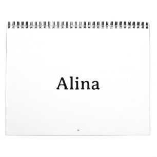 Calendário Profissional Simples 8,5" x 11" 2 Páginas Preto Mé