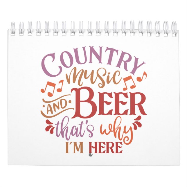 Calendário Programas De Música Country E Beer Country (Capa)