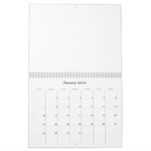 Calendário Projete seu próprio Calander