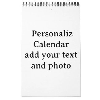 Calendário Projete sua própria página única personalizada