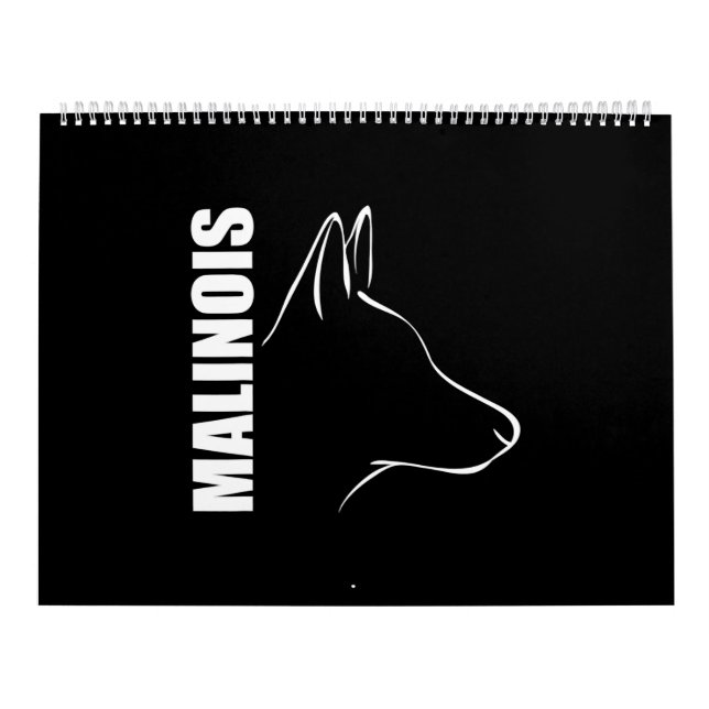 Calendário Proud Belgian Malinois profile dog TEE Shirt (Capa)