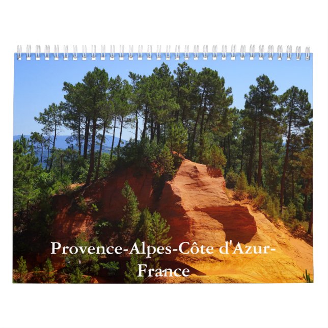 Calendário Provence-Alpes-Côte d'Azur (Capa)