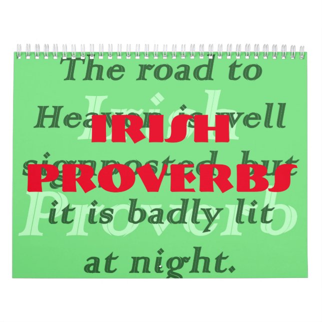 Calendário Proverbs Irlandeses (Capa)