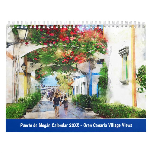 Calendário Puerto de Mogán Calendar 2026 – Gran Canaria Villa (Capa)