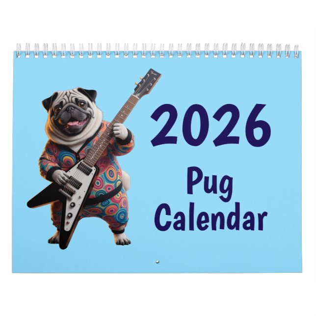 Calendário Pug Calendar (Capa)