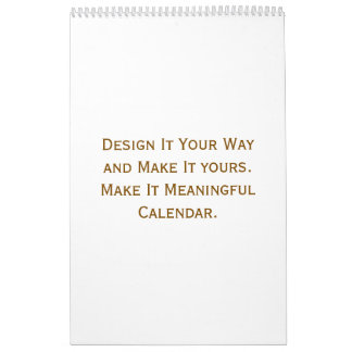 Calendário Quadrados Clássicos Personalizados 43 cm x 28 cm
