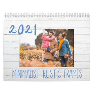 Calendário Quadros de Fotos Russas Personalizadas Minimalista