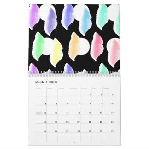 Calendário Quebra de Watercolor!