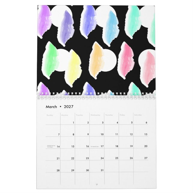 Calendário Quebra de Watercolor! (Mar 2027)